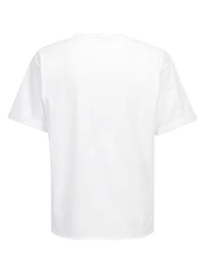 Saint Laurent Cotton T-shirt With Frontal Iconic Print In White