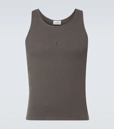 SAINT LAURENT COTTON TANK TOP