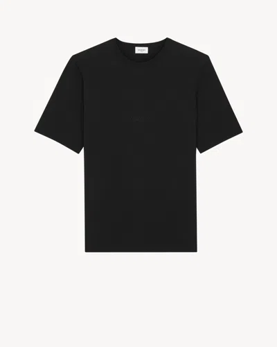 Saint Laurent T Shirt Classique Br In Black