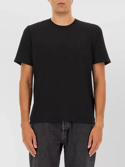 Saint Laurent Cotton T-shirt In Black