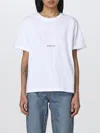 Saint Laurent Solid Basic T-shirts In White