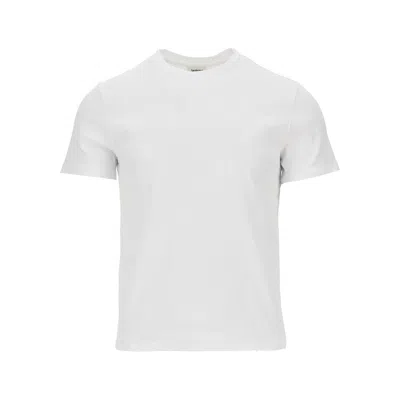 Saint Laurent Cotton T-shirt With Logo Embroidery In Yellow