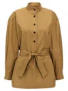Saint Laurent Camicia In Popeline Cammello  Donna