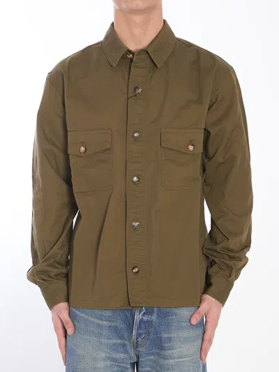 SAINT LAURENT COTTON TWILL OVERSHIRT