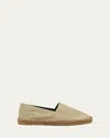 Saint Laurent Cotton Ysl Slip-on Espadrilles In Brown