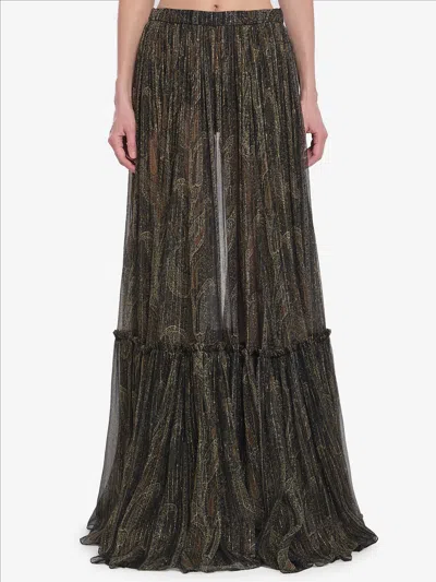 SAINT LAURENT COUNTRYSTYLE TIERED SKIRT