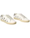 Saint Laurent Court Classic California Metallic Leather Sneaker (authentic  )