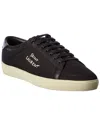 Saint Laurent Logo-print Low-top Sneakers In Black