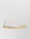 SAINT LAURENT COURT CLASSIC COURT SNEAKERS WITH ROUND TOE AND DISTRESSED SOLE