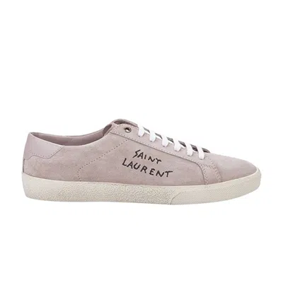 Pre-owned Saint Laurent Court Classic Low Suede 'rose' | Pink | Men's Size 46
