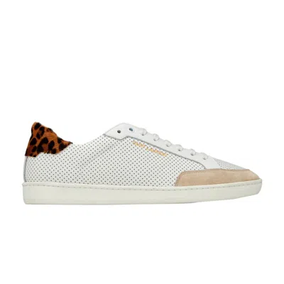 Pre-owned Saint Laurent Court Classic Sl-10 'white Leopard' | Men's Size 39
