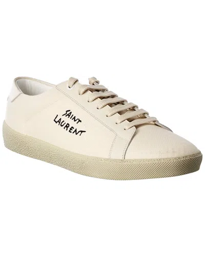 SAINT LAURENT SAINT LAURENT COURT CLASSIC SL/06 CANVAS & LEATHER SNEAKER