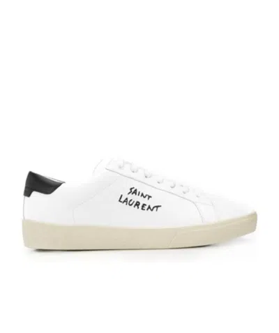 SAINT LAURENT SAINT LAURENT COURT CLASSIC SL/06 EMBROIDERED SNEAKERS