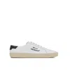 Saint Laurent Logo Print Low Top Sneakers In White