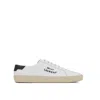 Saint Laurent Logo Print Low Top Sneakers In White