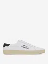 Saint Laurent Logo Print Low Top Sneakers In White