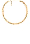 Saint Laurent Court Necklace In Or Laiton