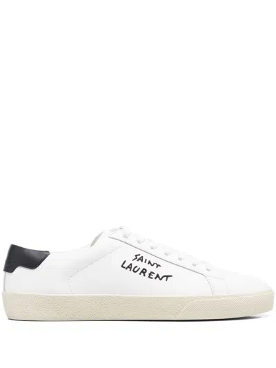 Saint Laurent Court Sl/06 Leather Trainers