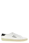 Saint Laurent Court Sl/06 Optical White Leather And Gold In Multi