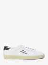 Saint Laurent Logo Print Low Top Sneakers In White