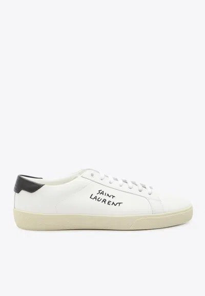 Saint Laurent Court Sl/06 Sneakers In White