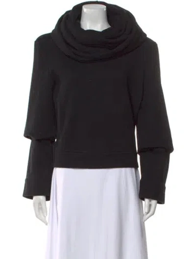 Pre-owned Saint Laurent Cowl Neck Sweater In Black