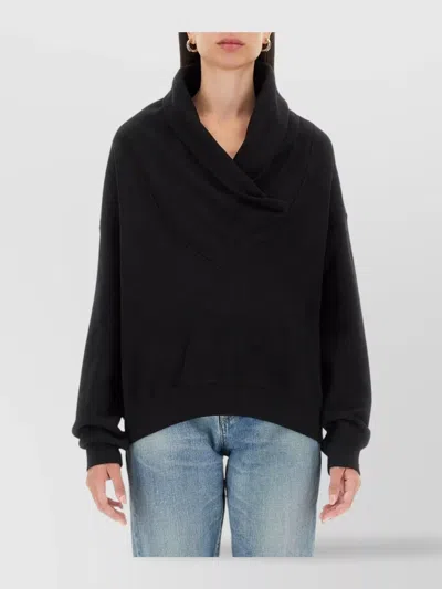SAINT LAURENT COZY COWL NECK LONG SLEEVE TOP