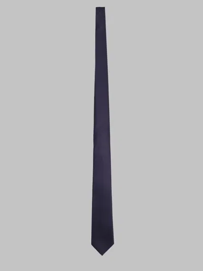 Saint Laurent Cravatta In Satin In Blue