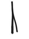 Saint Laurent Monogram Tie In Black