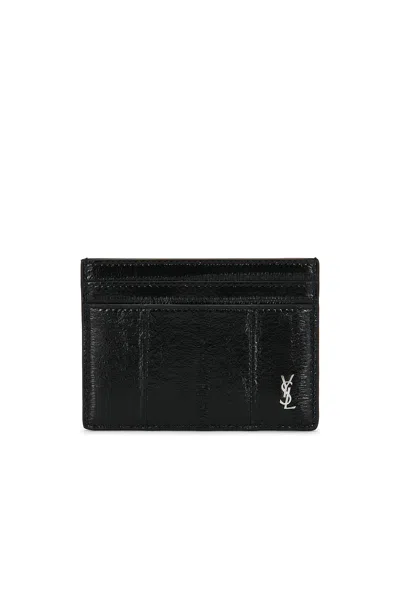 Saint Laurent Credit Card Case In Black