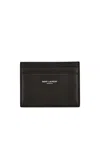 Saint Laurent Credit Card Case In Light Musk