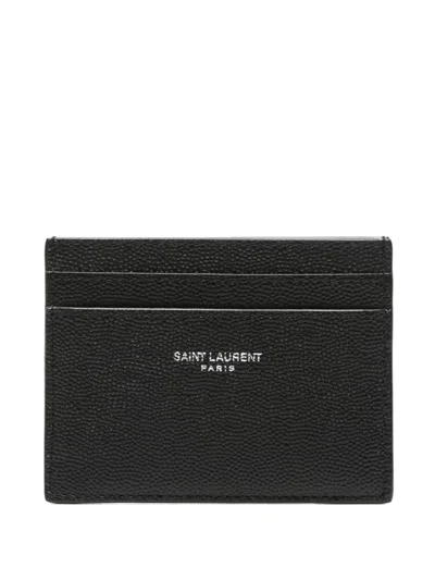 Saint Laurent Credit Card Holder In Black