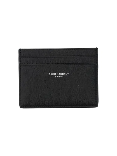 Saint Laurent Credit Card Holder In Black