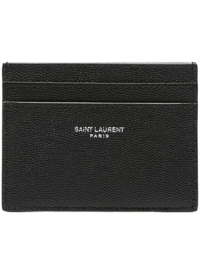 Saint Laurent Credit Card Holder In Nero