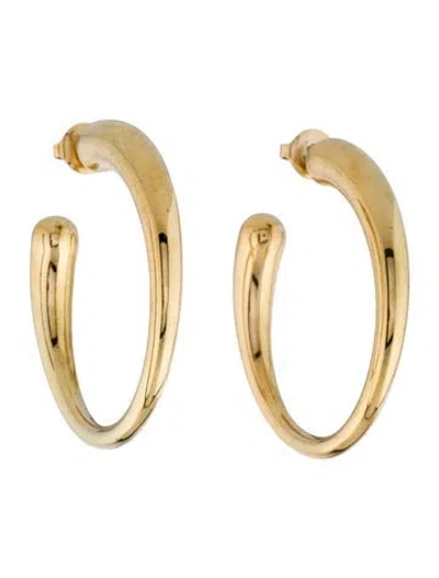 Pre-owned Saint Laurent Creoles Fils Degrades Hoop Earrings In Multi