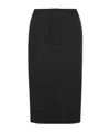 Saint Laurent Pencil Skirt In Silk Crêpe De Chine In Black