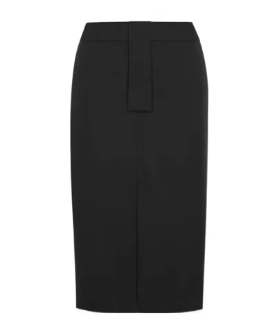SAINT LAURENT SAINT LAURENT FRONT SLIT PENCIL SKIRT