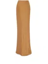 Saint Laurent Women's Crepe Satin Long Skirt