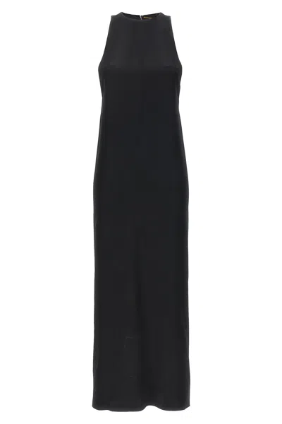 SAINT LAURENT SAINT LAURENT CREPE SATIN MAXI DRESS