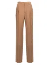 SAINT LAURENT CREPE SILK PANTS BEIGE