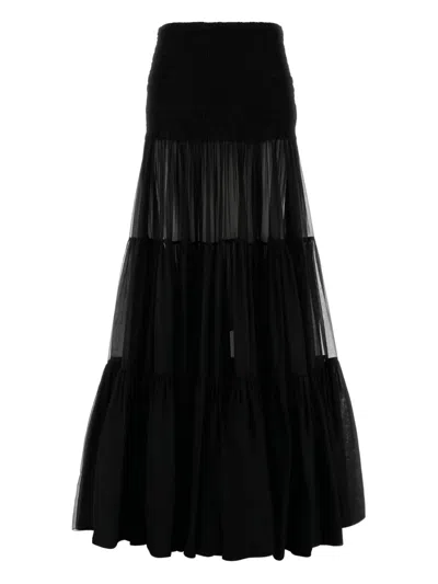 SAINT LAURENT CREPE SKIRT
