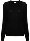Saint Laurent Pullover Mit Rundhalsausschnitt In Schwarz