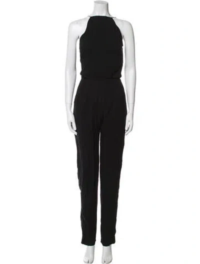 Pre-owned Saint Laurent Crew Neck Jumpsuit In Black