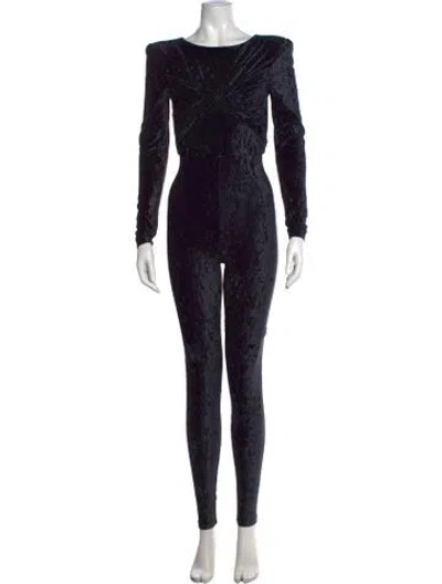 Pre-owned Saint Laurent Crew Neck Jumpsuit In Black