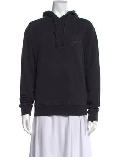 Pre-owned Saint Laurent Crew Neck Long Sleeve Hoodie In Black