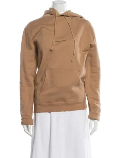 Pre-owned Saint Laurent Crew Neck Long Sleeve Hoodie In Neutral