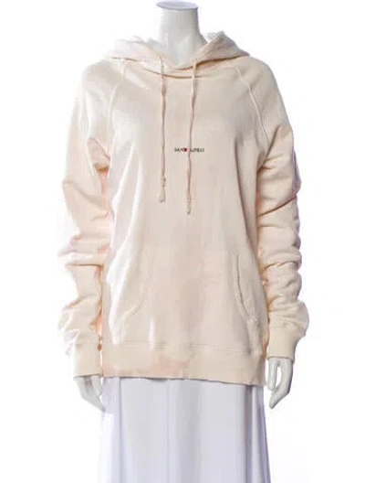 Pre-owned Saint Laurent Crew Neck Long Sleeve Hoodie In Neutral