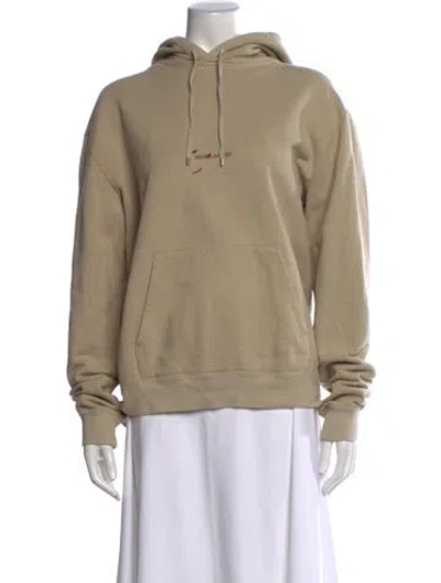 Pre-owned Saint Laurent Crew Neck Long Sleeve Hoodie In Neutral