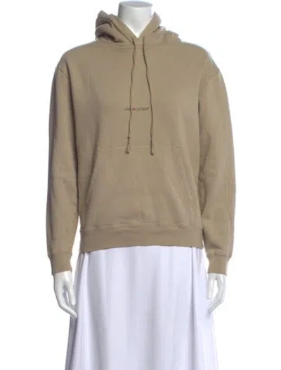 Pre-owned Saint Laurent Crew Neck Long Sleeve Hoodie In Neutral