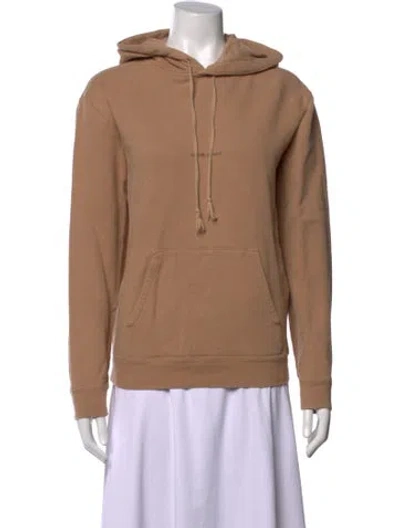 Pre-owned Saint Laurent Crew Neck Long Sleeve Hoodie In Neutrals/pink